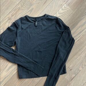 Skims Women’s Charcoal Long Sleeve Shirt